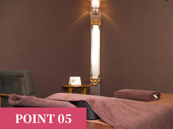 心身ともにリラックスできる空間です