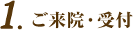 ご来院・受付